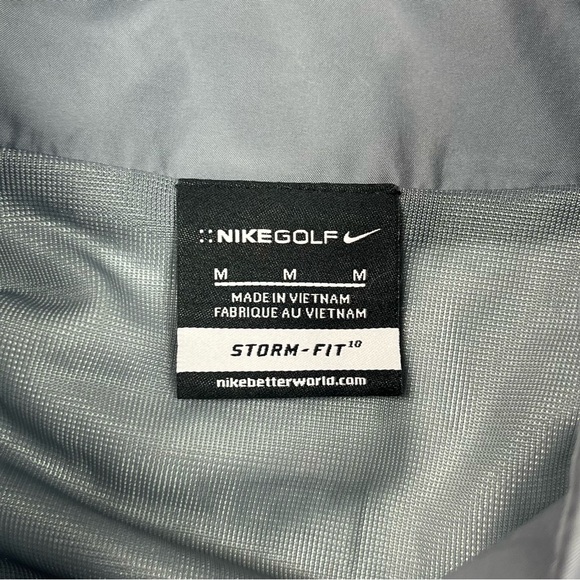 Nike Golf Storm Fit Bethune Cookman Mens Windbreaker Rain Jacket Medium Grey A6 - Picture 4 of 10